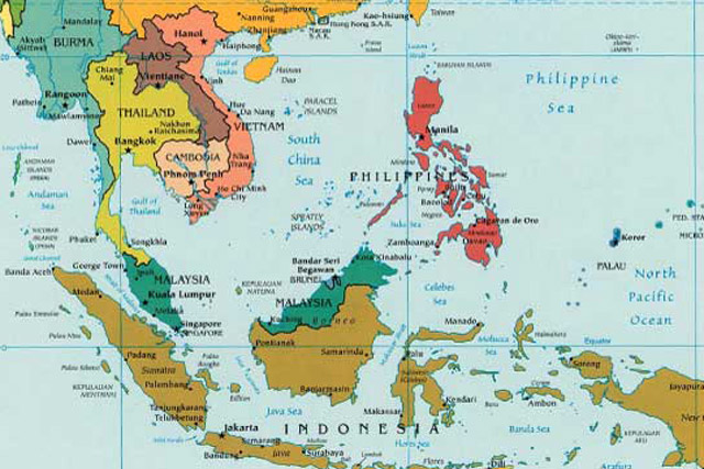 What countries make up Southeast Asia?