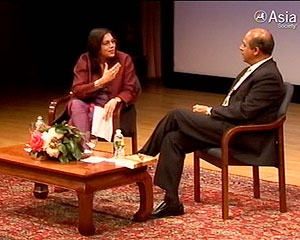Mira Nair and Abraham Verghese in New York on Feb. 11, 2009. (Asia Society)
