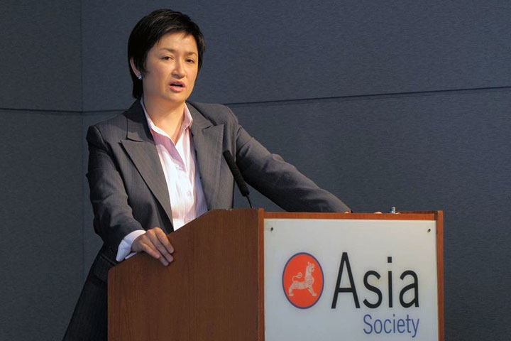 Australia's Minister of Climate Change and Water Penny Wong at Asia Society on Sept. 23, 2009. (Elsa Ruiz/Asia Society)
