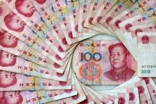 China's 100 yuan, or renminbi, notes, the largest denomination in Chinese currency. (Frederic J. Brown/AFP/Getty Images)