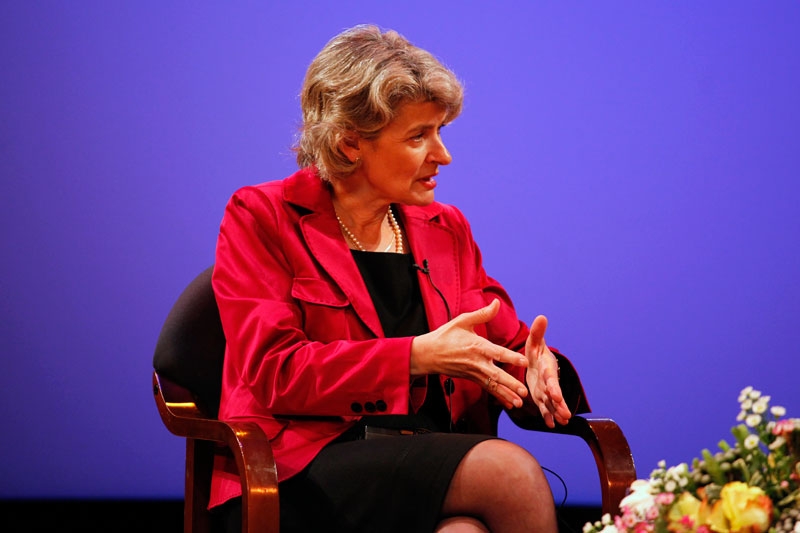 UNESCO Director-General Irina Bokova at Asia Society in New York on Mar. 10, 2011. (Suzanna Finley/Asia Society)