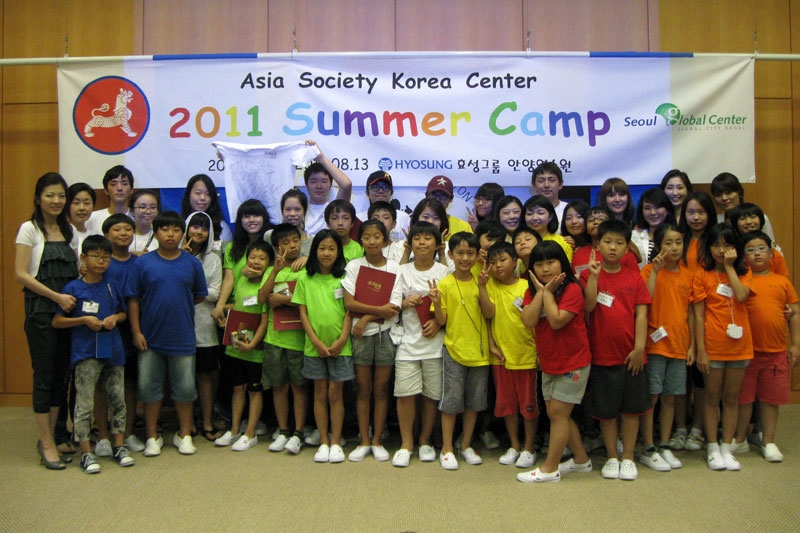 30 children from Korean multi-ethnic families participated in the 2011 Asia Society Summer Camp program, jointly sponsored by the Asia 21 Korea Chapter and the Seoul Global Center. (Asia Society Korea Center)