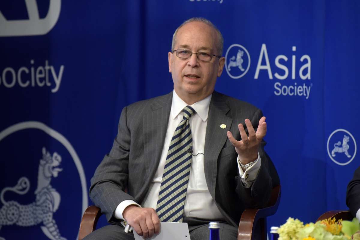 Russel speaks at a forum on the future of ASEAN at the Asia Society Policy Institute in New York on September 23, 2016. (Elsa Ruiz/Asia Society)