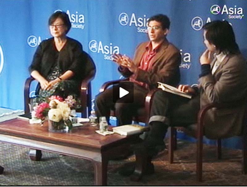 L to R: Authors Mae Ngai and Aziz Rana speak with Ken Chen at Asia Society New York on October 7, 2010. 