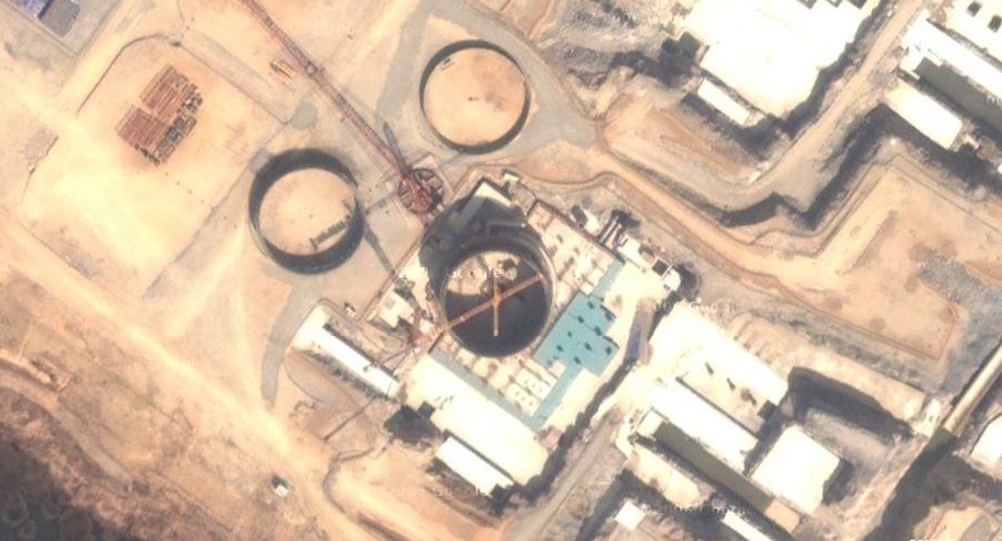 North Korean nuclear reactor under construction (GoogleMaps)