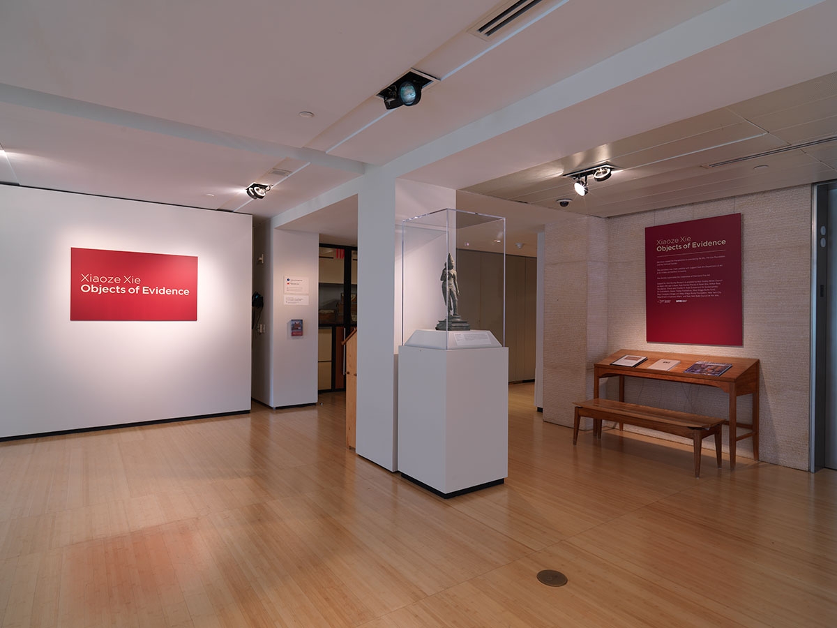 Installation view of “Xiaoze Xie: Objects of Evidence” at Asia Society Museum, 2019. Photograph © Bruce M. White, 2019