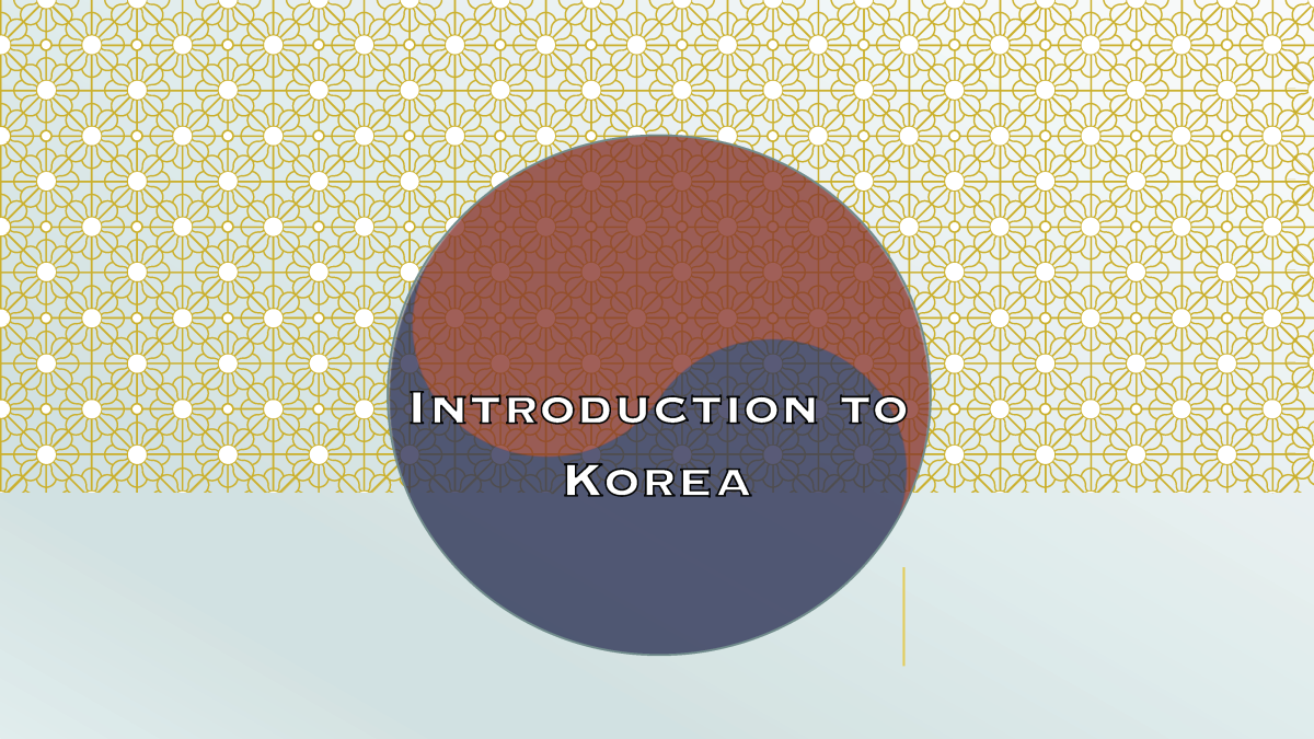 At-Home Adventures: Korea Day 1 Intro Page