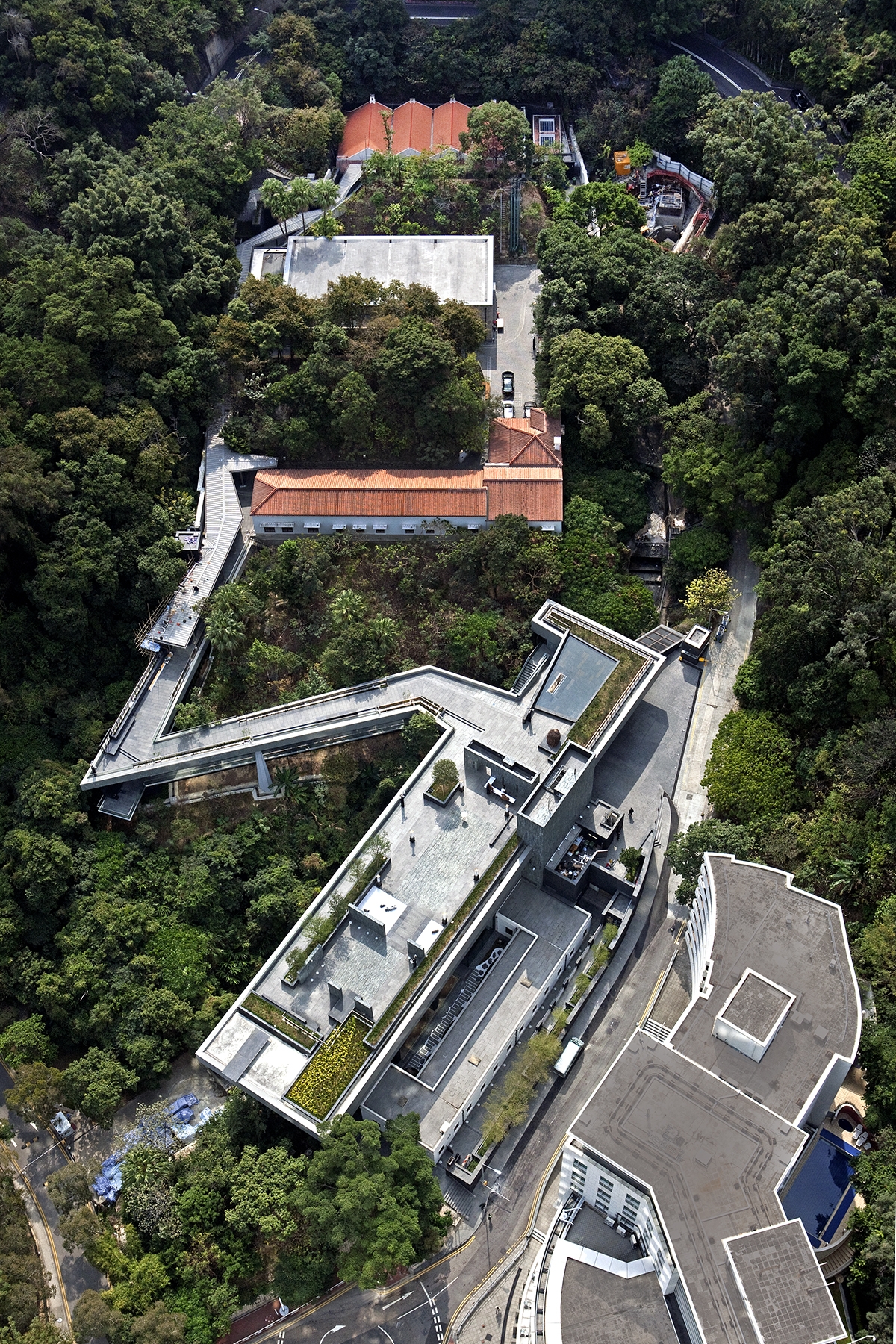 Aerial view of Asia Society Hong Kong 