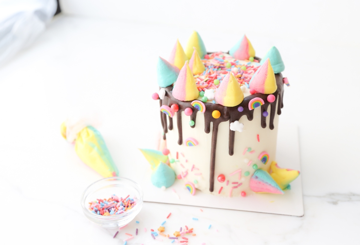 Rainbow Drip Cake – DIY Family Fun!