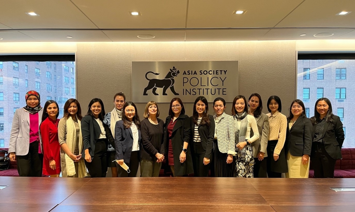 ASEAN EFL Delegation group photo at Asia Society NY