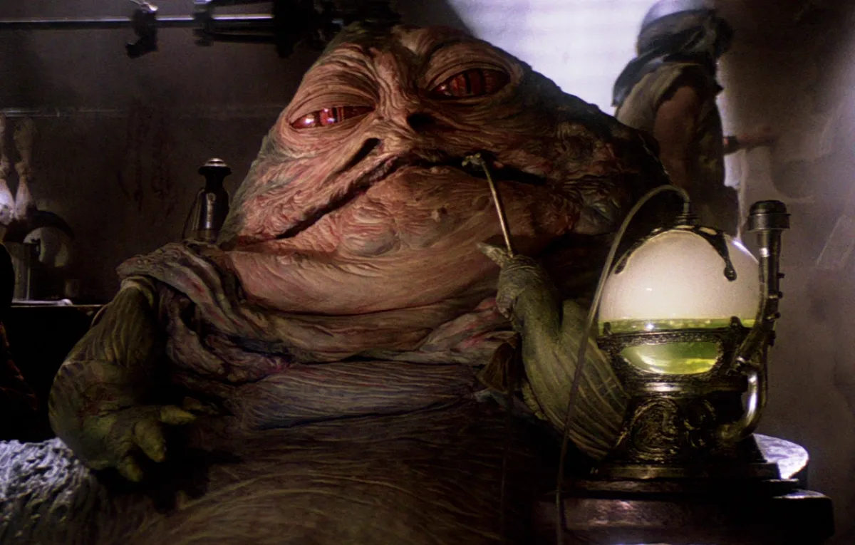 Jabba the Hutt with hookah