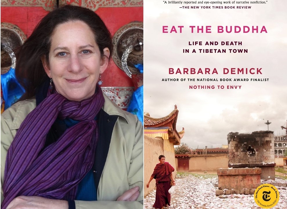 Barbara Demick and Cover of "Eat the Buddha"
