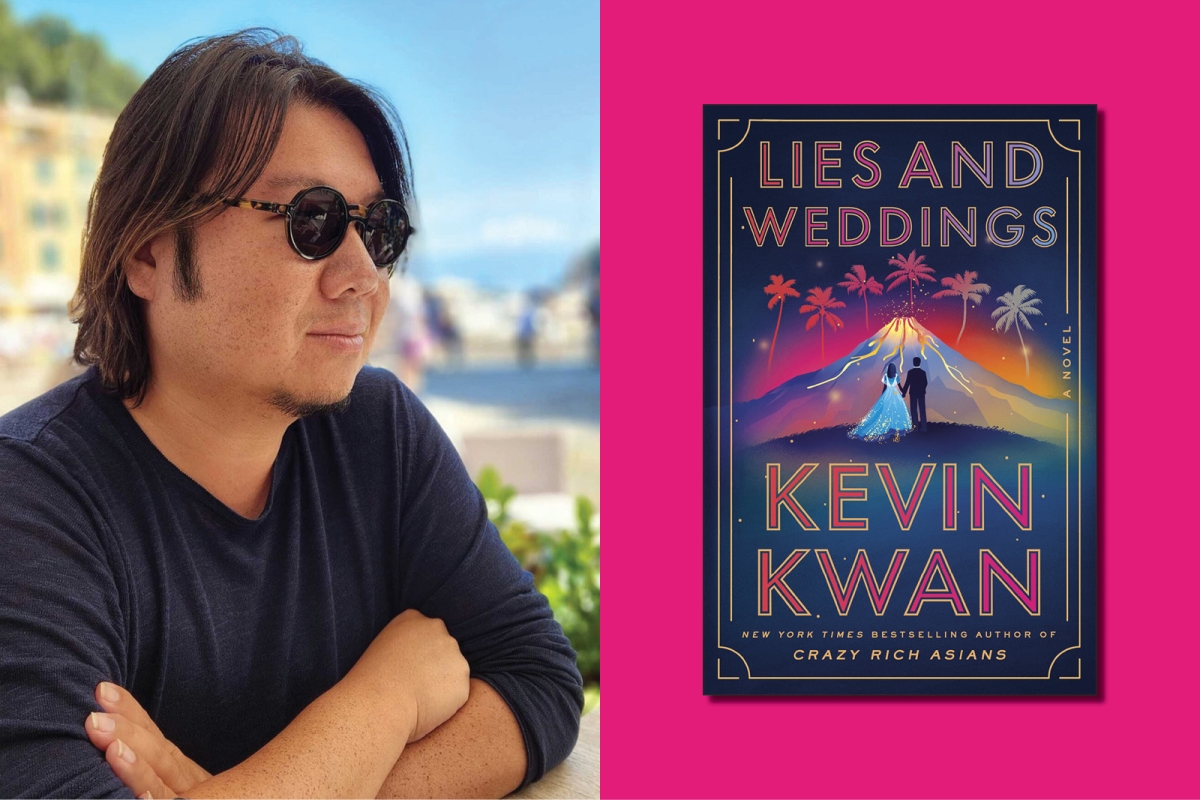 Kevin Kwan Lies and Weddings collage