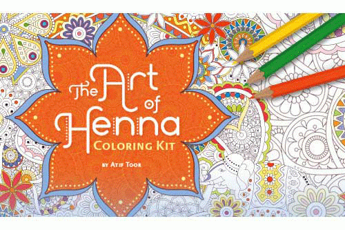 Art of Henna Coloring Kit by Atif Toor