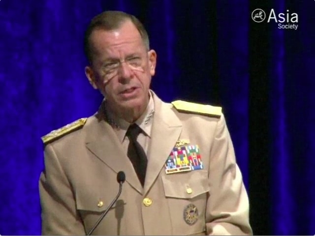 Adm. Mike Mullen, Chairman of the US Joint Chiefs of Staff, discusses concerns about Chinese military ambition at the Asia Society Washington Awards Dinner on June 9, 2010. (1 min., 55 sec.)