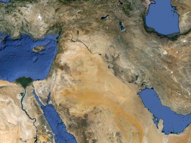 The Arabic-speaking world spans across many countries. (Google Earth)