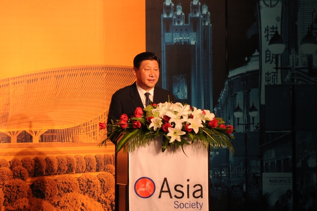 China's Vice President Xi Jingping at the 18th Asian Corporate Conference in Tianjin. (Asia Society) 