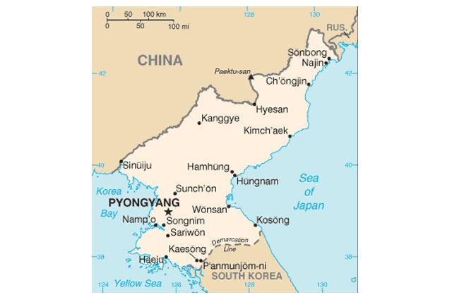 North Korea Map (Thomas Roche/Flickr)