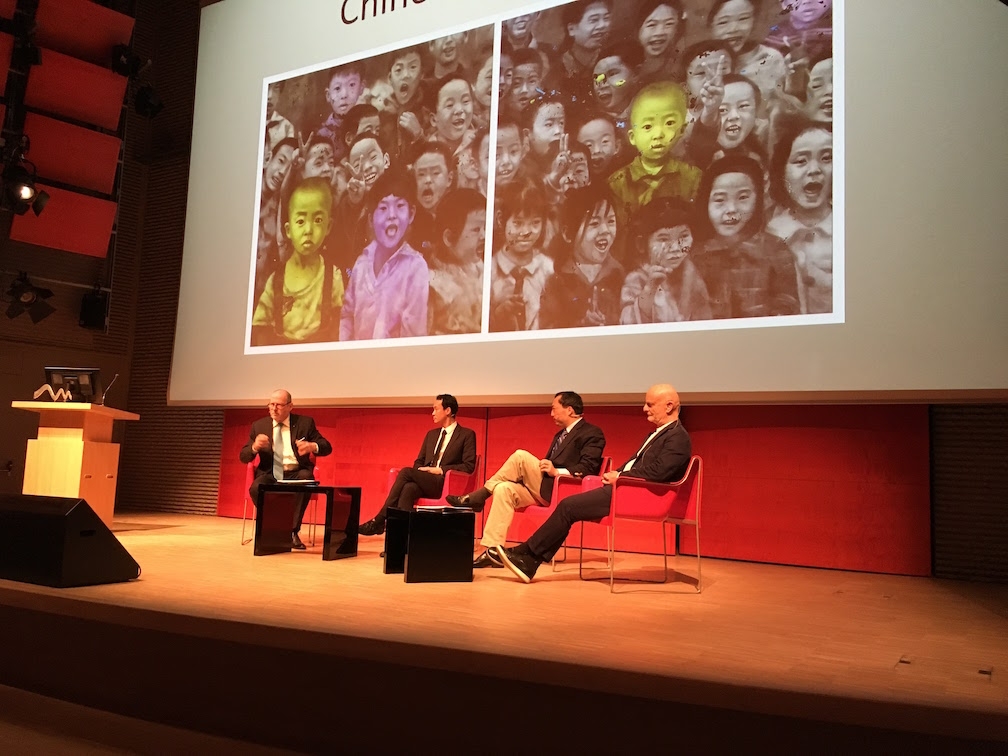 From left to right: Martin Meyer, Danny Zheng, Jixin Dai and Uli Sigg. (Fidelis Goetz/Asia Society Switzerland)