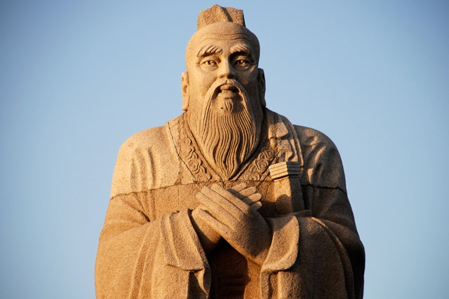 A statue of Confucius, located in Hunan, China. (robweb/flickr)