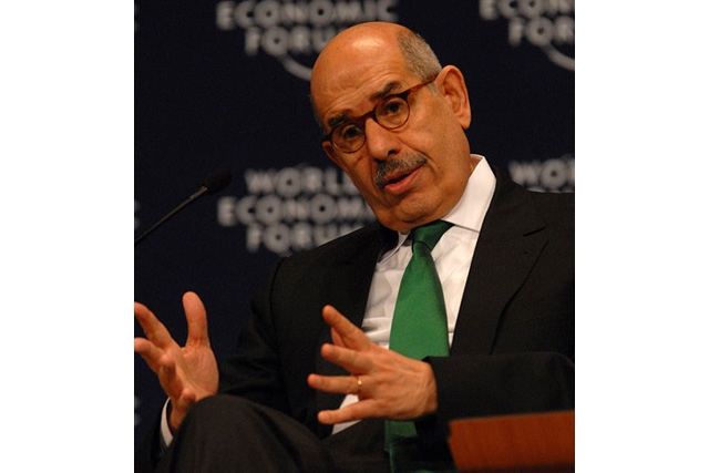 Mohammed ElBaradei, head of the International Atomic Energy Agency, at the Wolrd Economic Forum (Wolrd Economic Forum/flickr)