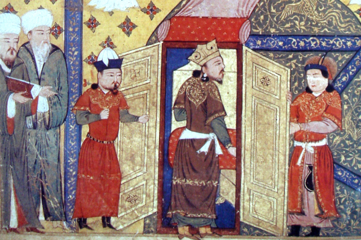 A scene from Jami 'al-tavarikh. Circa 14th century. 