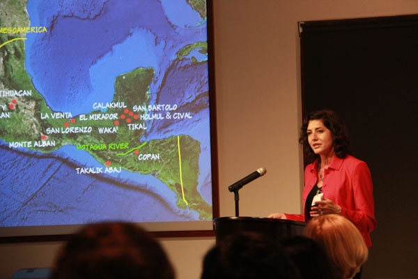 Dr. Christina Elson presenting about Jade Use in Ancient Mesoamerica and China in Asia Society Hong Kong Center on November 5, 2013