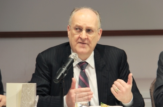Paul Sheard shared his views on the global economy at Asia Society Hong Kong Center on March 25, 2015.