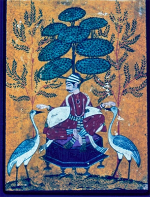 Lolita Ragaputra, First quarter of 18th century. Opaque watercolour and gold on paper  Ross-Coomaraswamy Collection, Museum of Fine Art, Boston.  Photo courtesy of Pratapaditya Pal.