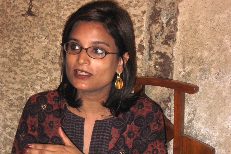 Award winning journalist and author Pallavi Aiyar discusses her two books on China and India in Mumbai on January 31, 2011. 