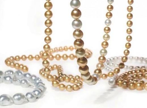 Jewelmer's famous pearls, on display at AsiaStore