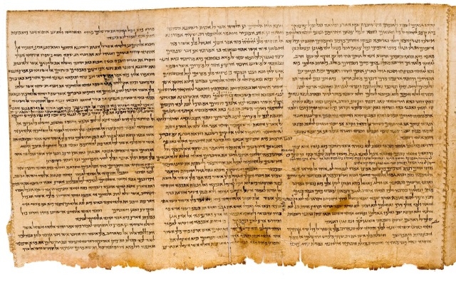 The Great Isaiah Scroll, col. 28-30, Qumran Cave I, ca. 100 BCE, Parchment, L 734 cm