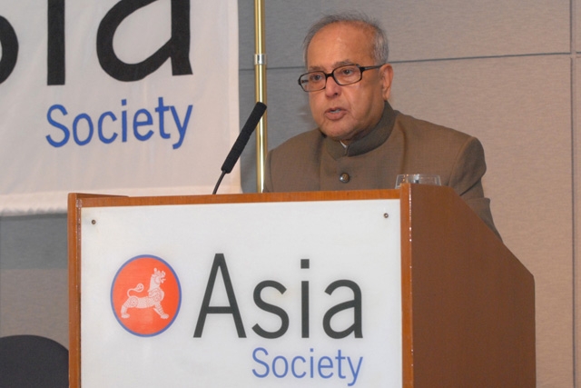 Pranab Mukherjee, Indian Minister of Foreign Affairs. (Elsa Ruiz/Asia Society)