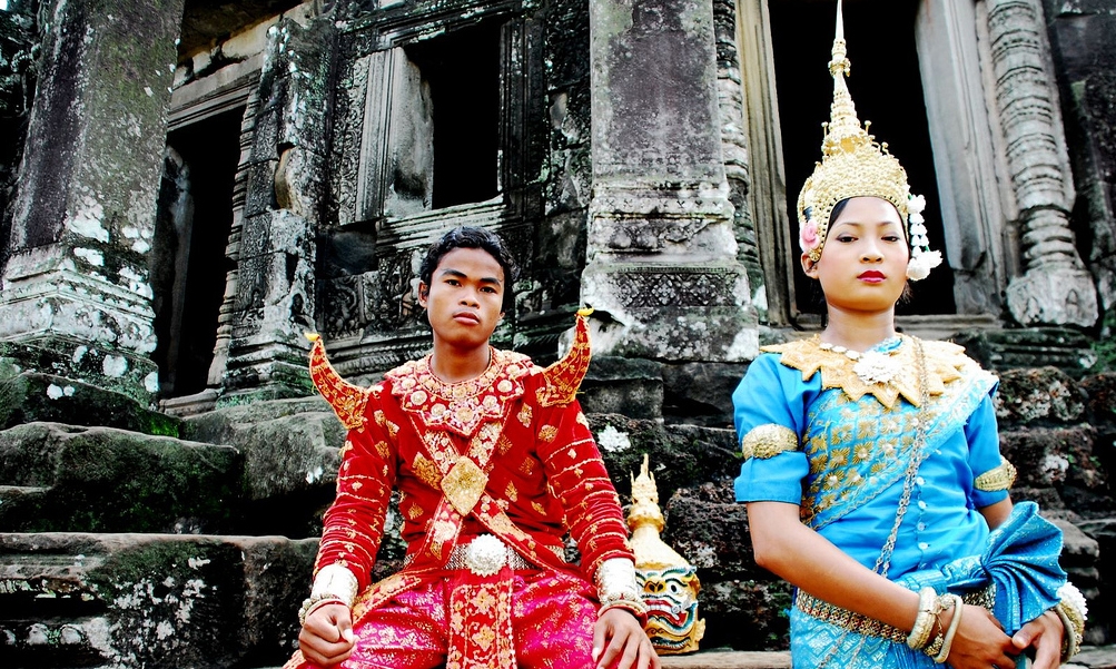 Reamker dancers in Cambodia. (lecercle/flickr)