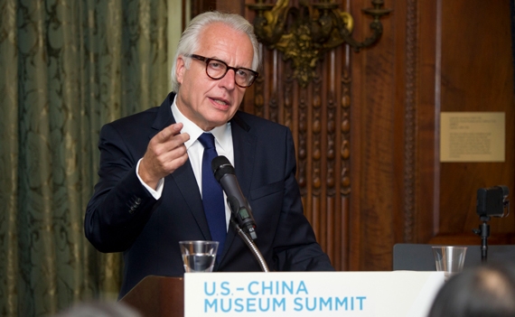 Martin Roth speaking passionately about the opportunites for global cultural exchange at the 2016 U.S.-China Museum Summit