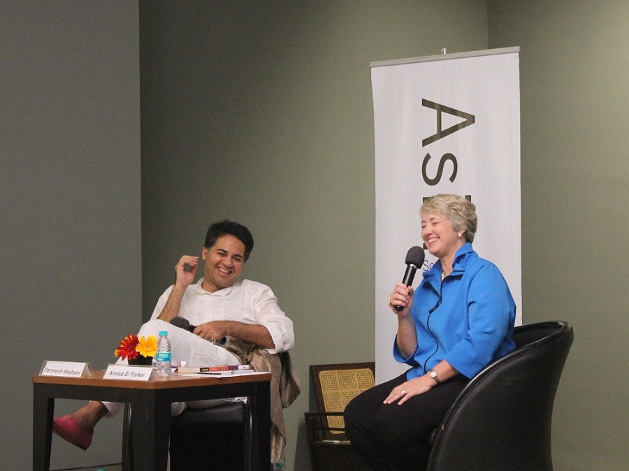 [L to R] Parmesh Shahani and Mayor Annise D. Parker