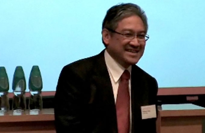 William Fung of Li & Fung at an Asia Society Hong Kong Center-hosted discussion.