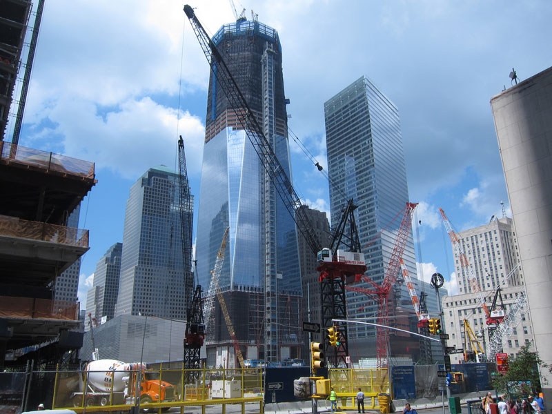 The Freedom Tower under construction at 1 World Trade Center, where Chinese investors have signed major leases. (Dan Nguyen/Flickr)