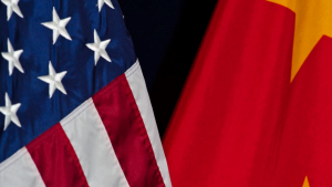 Flags of US & China