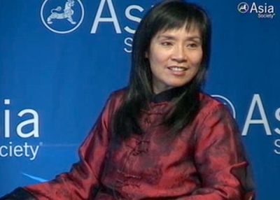 Anchee Min at Asia Society New York on April 23, 2010.