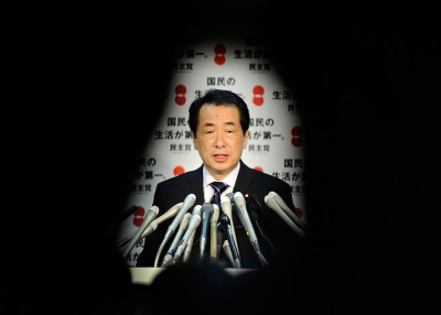 Newly elected Japanese Prime Minister Naoto Kan answers questions during a press conference in Tokyo on June 4, 2010. (Toru Yamanaka/AFP/Getty Images) 