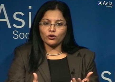 In New York on Nov. 2, Nandita Baruah discusses the private sector's responsibility for ensuring their operations in poor countries abide by labor standards. (1 min., 47 sec.)