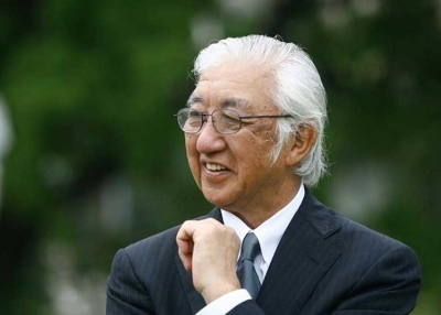 Yoshio Taniguchi, architect of the Asia Society Texas Center's new home, at the Center grounbreaking in Houston in May 2008. (Richard J. Carson/Asia Society Texas Center)