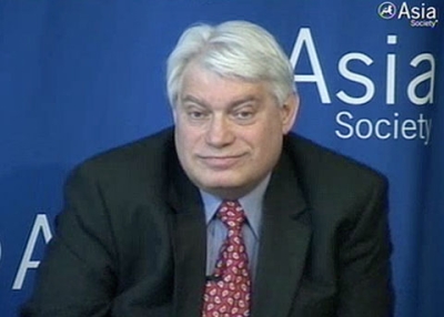 Stephen Blank at Asia Society's panel discussion on Central Asia in New York on March 17, 2011. 