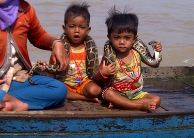 Camera phone image taken on the Tongle Sap in Cambodia by Jamie Metzl.