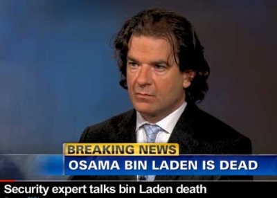 Peter Bergen speaking on CNN about Osama bin Laden's death on May 2, 2011 (video below). 