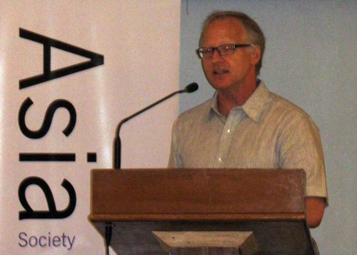 James Farrer, Professor of Sociology at Sophia University, speaking in Mumbai on May 5, 2011
