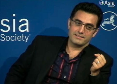 Iranian-Canadian journalist Maziar Bahari, detained by Iranian authorities for 118 days in 2009, at Asia Society New York on June 7, 2011.