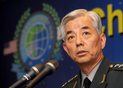 South Korean General Min-Koo Han delivers a speech during the 13th Asia-Pacific Chief of Defense Meeting (CHOD) press conference in Seoul in October, 2010. (Park Ji-Hwan/AFP/Getty Images) 