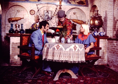 A tea-house in 1970s Tehran.